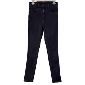 Levi's Line‎ 8 Faded Black Hi-Rise Skinny Denim Jeans Size 28